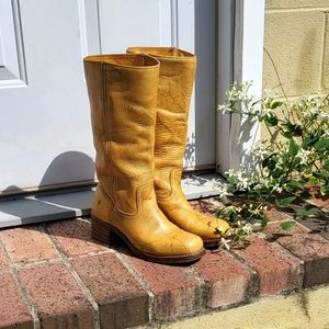 Vintage Frye Campus Boot Mustard Yellow